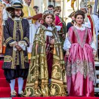 Korunovačné slávnosti 2014 - kráľ Jozef s rodičmi cisárom Leopoldom a cisárovnou Eleonórou